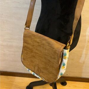 Mary & Martha Glories & Grace Pineapples Crossbody
Bag Purse